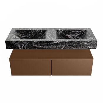 corian waschtisch set alan dlux 120 cm schwarz marmor lava ADX120Rus2lD0lav