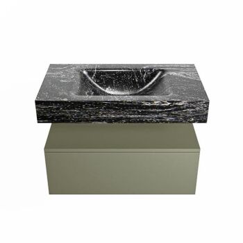 corian waschtisch set alan dlux 80 cm schwarz marmor lava ADX80Arm1lM1lav