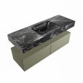 corian waschtisch set alan dlux 130 cm schwarz marmor lava ADX130Arm2lM1lav