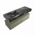 corian waschtisch set alan dlux 130 cm schwarz marmor lava ADX130Arm2ll1lav