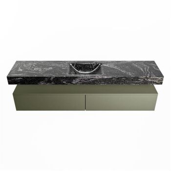 corian waschtisch set alan dlux 200 cm schwarz marmor lava ADX200Arm2lM0lav