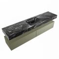corian waschtisch set alan dlux 200 cm schwarz marmor lava ADX200Arm2lM0lav