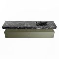 corian waschtisch set alan dlux 200 cm schwarz marmor lava ADX200Arm2lR1lav