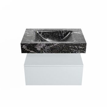 corian waschtisch set alan dlux 70 cm schwarz marmor lava ADX70cla1lM0lav
