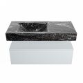 corian waschtisch set alan dlux 100 cm schwarz marmor lava ADX100cla1ll0lav