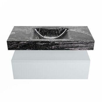 corian waschtisch set alan dlux 100 cm schwarz marmor lava ADX100cla1lM1lav