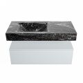 corian waschtisch set alan dlux 100 cm schwarz marmor lava ADX100cla1ll1lav