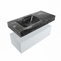 corian waschtisch set alan dlux 100 cm schwarz marmor lava ADX100cla1ll1lav