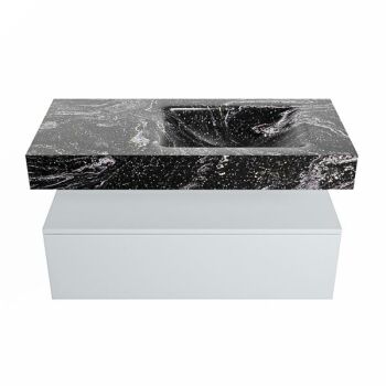 corian waschtisch set alan dlux 100 cm schwarz marmor lava ADX100cla1lR1lav
