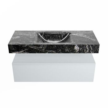 corian waschtisch set alan dlux 110 cm schwarz marmor lava ADX110cla1lM0lav