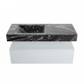 corian waschtisch set alan dlux 110 cm schwarz marmor lava ADX110cla1ll0lav