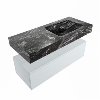 corian waschtisch set alan dlux 110 cm schwarz marmor lava ADX110cla1lR1lav