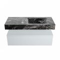 corian waschtisch set alan dlux 110 cm schwarz marmor lava ADX110cla1lR1lav