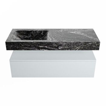 corian waschtisch set alan dlux 120 cm schwarz marmor lava ADX120cla1ll0lav