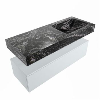 corian waschtisch set alan dlux 120 cm schwarz marmor lava ADX120cla1lR0lav