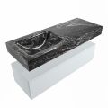 corian waschtisch set alan dlux 120 cm schwarz marmor lava ADX120cla1ll1lav