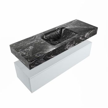 corian waschtisch set alan dlux 130 cm schwarz marmor lava ADX130cla1lM0lav