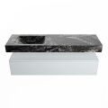 corian waschtisch set alan dlux 150 cm schwarz marmor lava ADX150cla1ll1lav
