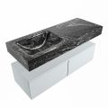 corian waschtisch set alan dlux 120 cm schwarz marmor lava ADX120cla2ll0lav