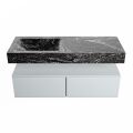corian waschtisch set alan dlux 120 cm schwarz marmor lava ADX120cla2ll1lav