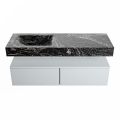 corian waschtisch set alan dlux 130 cm schwarz marmor lava ADX130cla2ll0lav