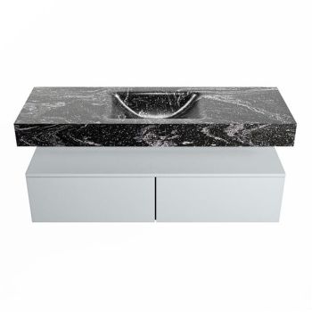 corian waschtisch set alan dlux 130 cm schwarz marmor lava ADX130cla2lM1lav