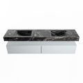 corian waschtisch set alan dlux 200 cm schwarz marmor lava ADX200cla2lD0lav