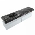 corian waschtisch set alan dlux 200 cm schwarz marmor lava ADX200cla2ll1lav