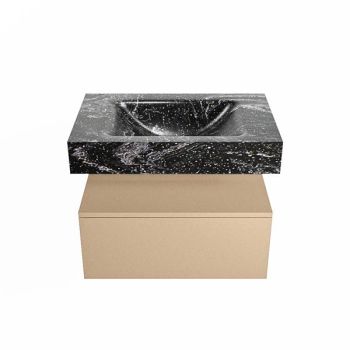 corian waschtisch set alan dlux 70 cm schwarz marmor lava ADX70oro1lM1lav