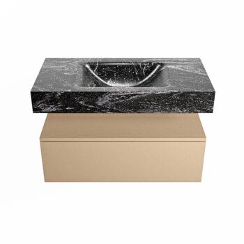corian waschtisch set alan dlux 90 cm schwarz marmor lava ADX90oro1lM1lav