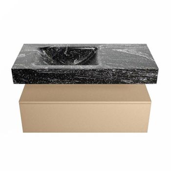 corian waschtisch set alan dlux 100 cm schwarz marmor lava ADX100oro1ll0lav