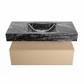 corian waschtisch set alan dlux 100 cm schwarz marmor lava ADX100oro1lM1lav