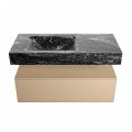 corian waschtisch set alan dlux 100 cm schwarz marmor lava ADX100oro1ll1lav
