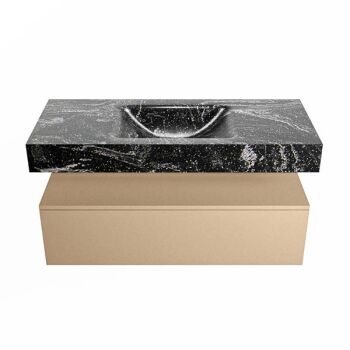 corian waschtisch set alan dlux 110 cm schwarz marmor lava ADX110oro1lM0lav