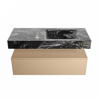 corian waschtisch set alan dlux 110 cm schwarz marmor lava ADX110oro1lR1lav