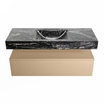 corian waschtisch set alan dlux 120 cm schwarz marmor lava ADX120oro1lM1lav