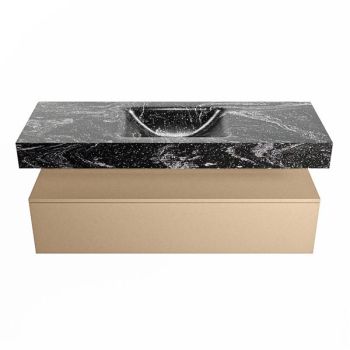 corian waschtisch set alan dlux 130 cm schwarz marmor lava ADX130oro1lM1lav