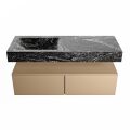 corian waschtisch set alan dlux 120 cm schwarz marmor lava ADX120oro2ll0lav
