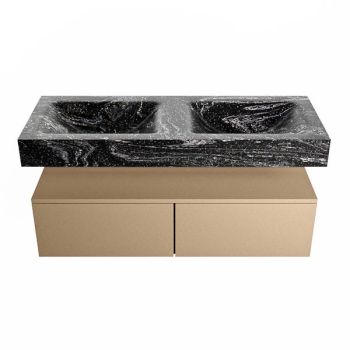 corian waschtisch set alan dlux 120 cm schwarz marmor lava ADX120oro2lD2lav