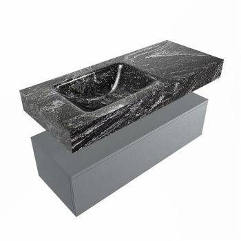 corian waschtisch set alan dlux 110 cm schwarz marmor lava ADX110Pla1ll1lav