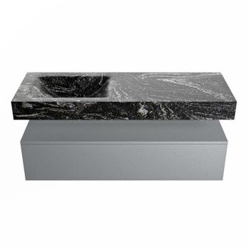 corian waschtisch set alan dlux 130 cm schwarz marmor lava ADX130Pla1ll0lav