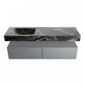 corian waschtisch set alan dlux 150 cm schwarz marmor lava ADX150Pla2ll1lav