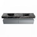 corian waschtisch set alan dlux 200 cm schwarz marmor lava ADX200Pla2lD0lav