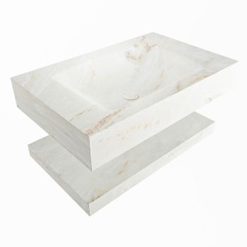 corian waschtisch set alan dlux 70 cm braun marmor frappe ADX70fraPlM0fra