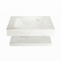 corian waschtisch set alan dlux 70 cm braun marmor frappe ADX70fraPlM1fra