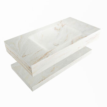 corian waschtisch set alan dlux 90 cm braun marmor frappe ADX90fraPlM0fra