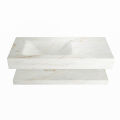 corian waschtisch set alan dlux 100 cm braun marmor frappe ADX100fraPll1fra