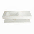 corian waschtisch set alan dlux 110 cm braun marmor frappe ADX110fraPll1fra