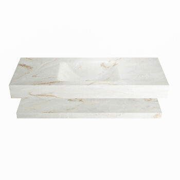corian waschtisch set alan dlux 120 cm braun marmor frappe ADX120fraPlM0fra