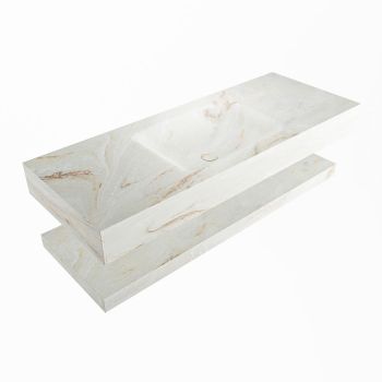 corian waschtisch set alan dlux 120 cm braun marmor frappe ADX120fraPlM1fra